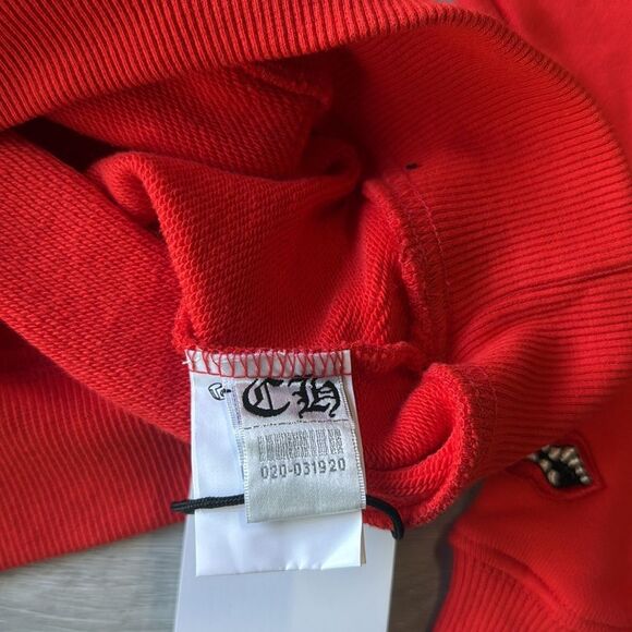 Chrome Hearts Matty Boy Chomper Flame Logo Hoodie Red-orange size Small nwt - Picture 8 of 9